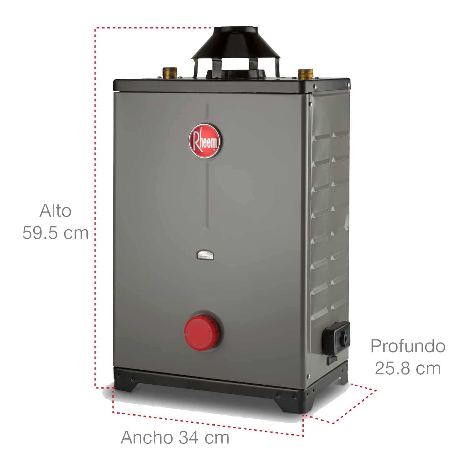 calentador de paso  one 8 l