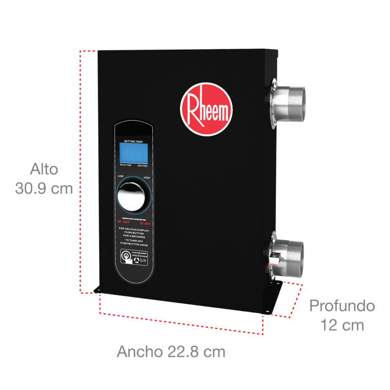 Calentador Instanta╠uneo Ele╠uctrico Smart Spa Smart Pool MEDIDAS 5 KW