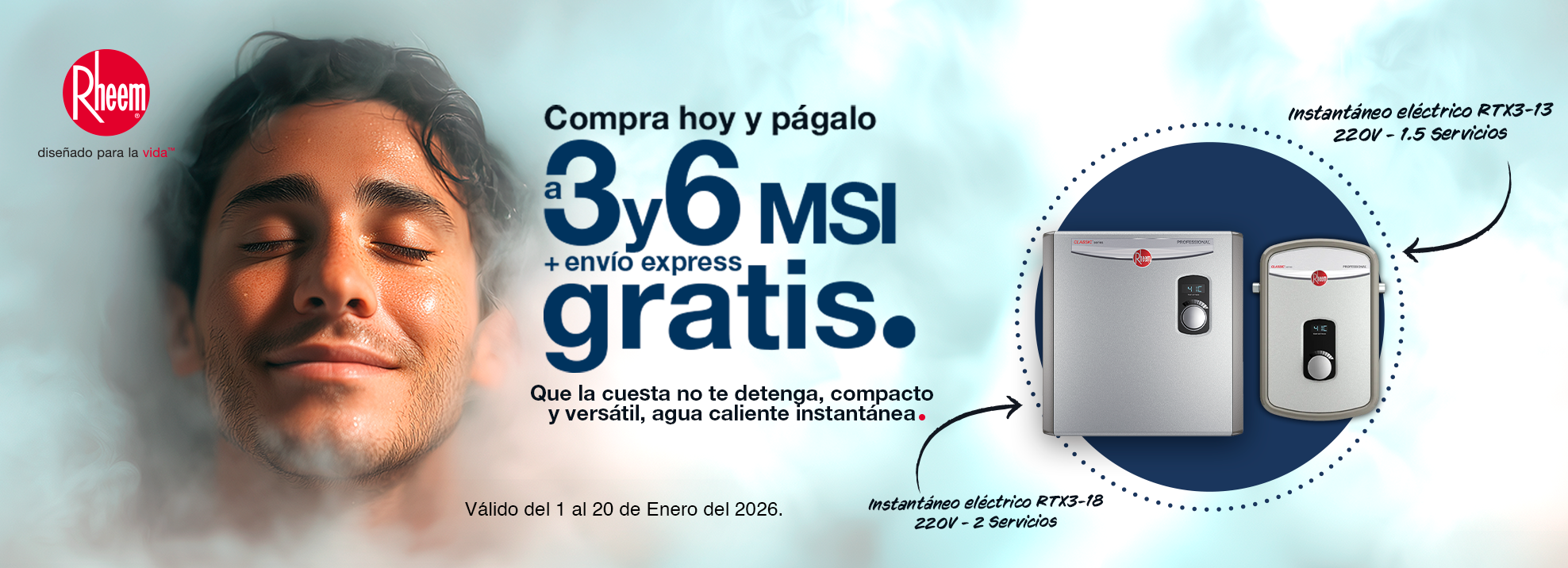 Que la cuesta no te detenga con Rheem México.