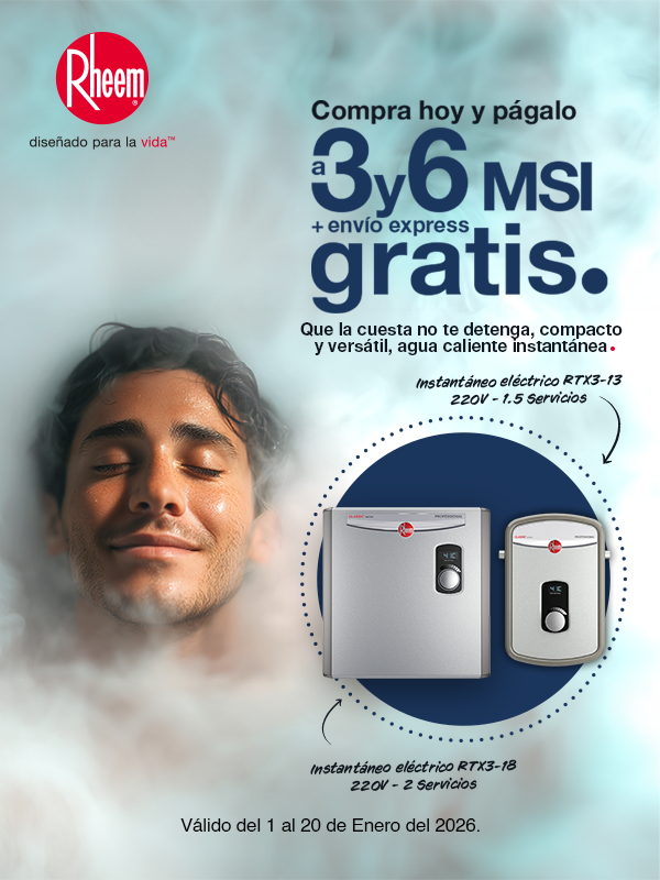 Que la cuesta no te detenga con Rheem México.
