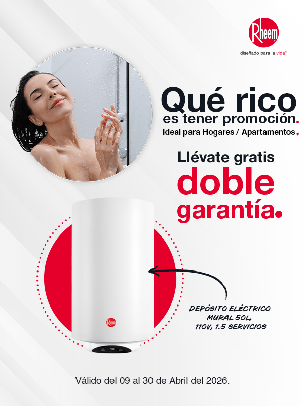Qué rico es tener promoción con Rheem.