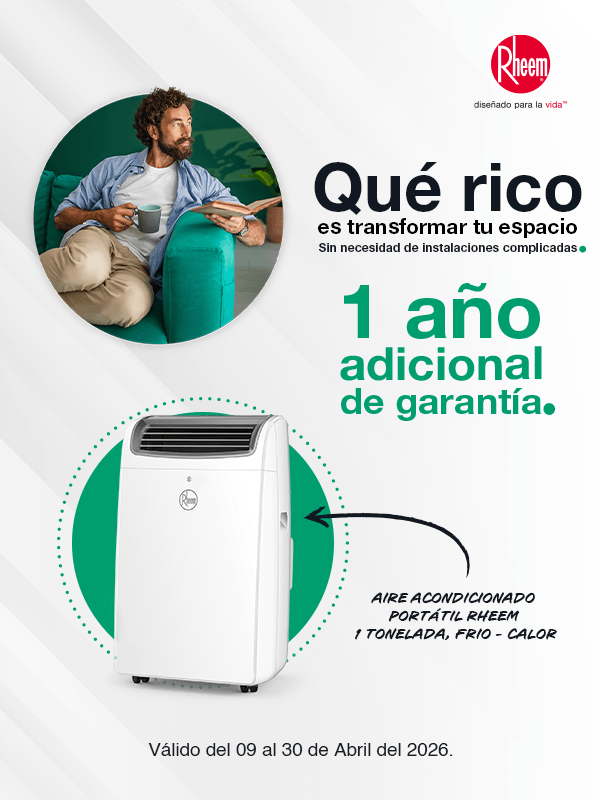 Qué rico es transformar tu espacio sin necesidad de instalaciones complicadas con Rheem.