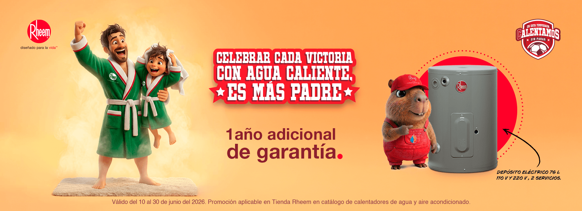 El campeonato con descuentos es más padre con Rheem México