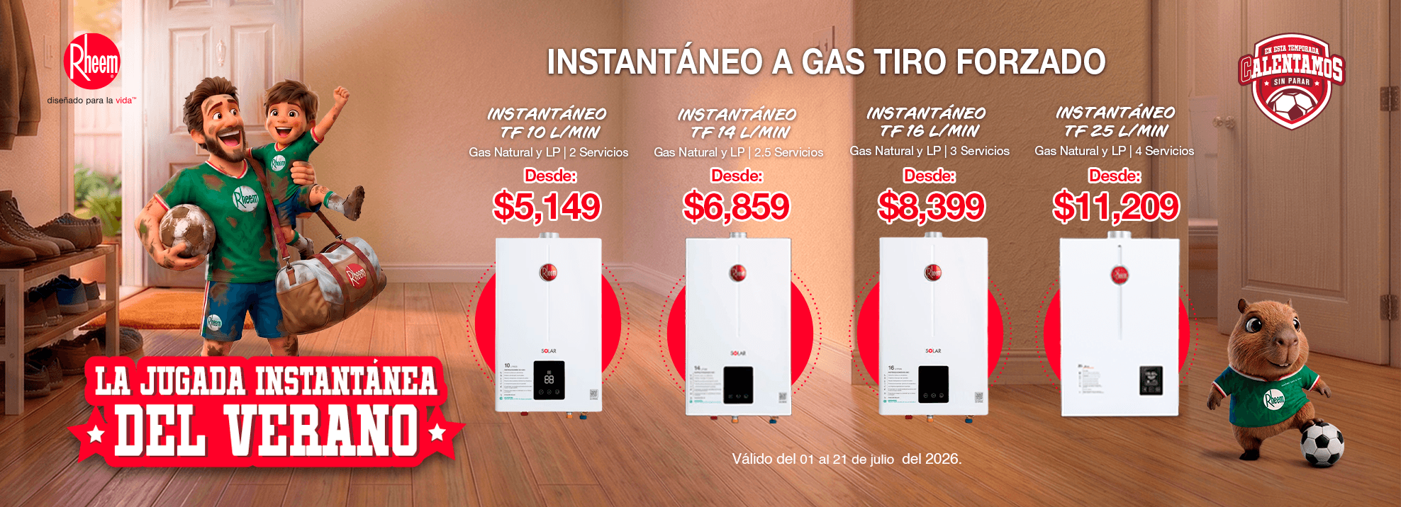 La jugada del verano con Rheem México