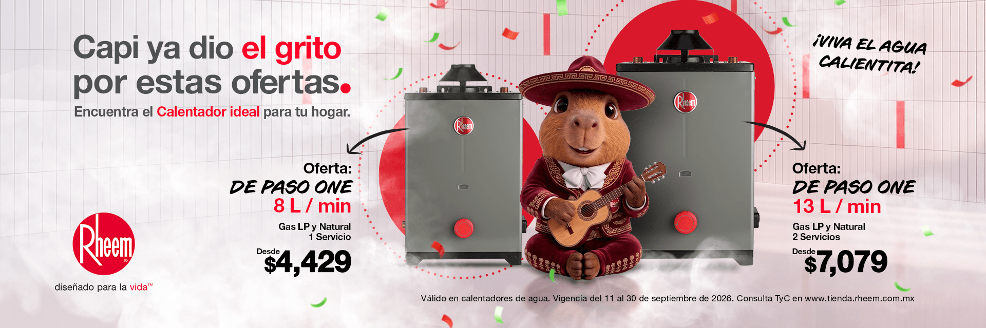 Encuentra el calentador de agua Rheem para tu hogar