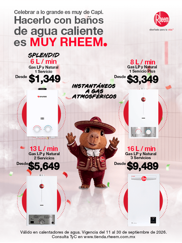 Agua caliente Rheem México
