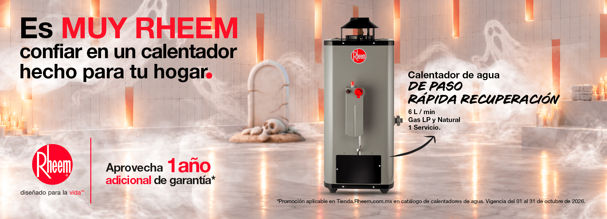 Agua caliente Rheem