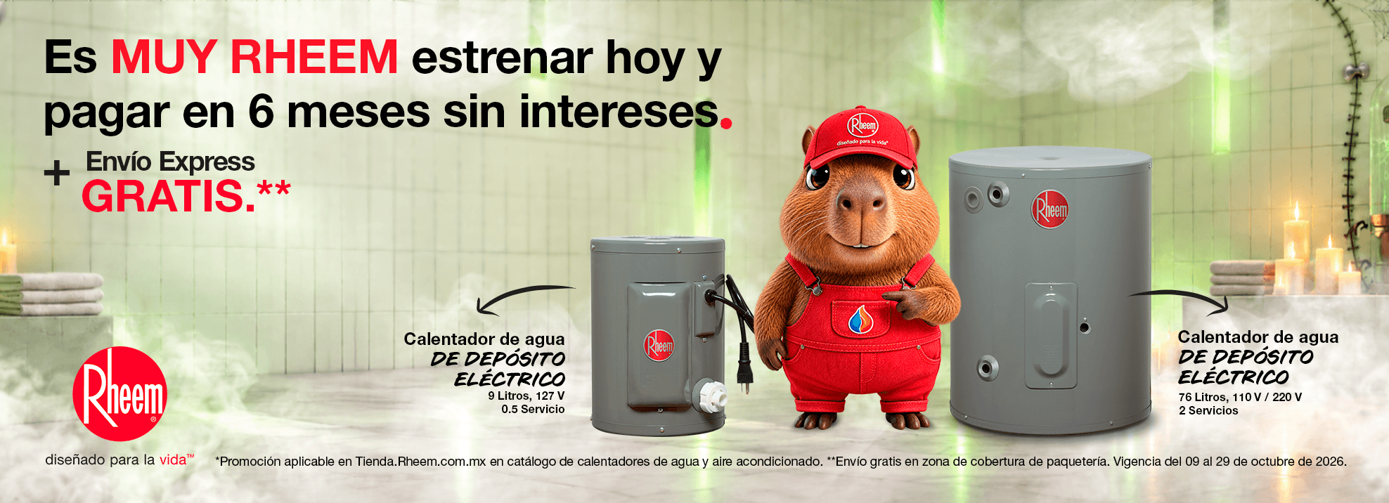 Agua caliente Rheem