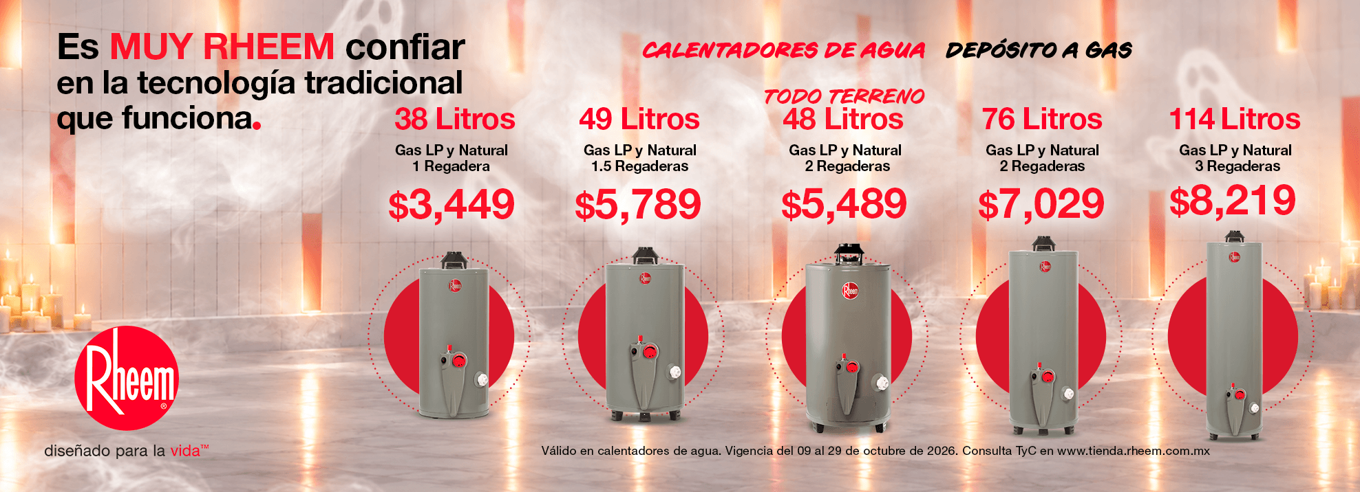 Agua caliente Rheem